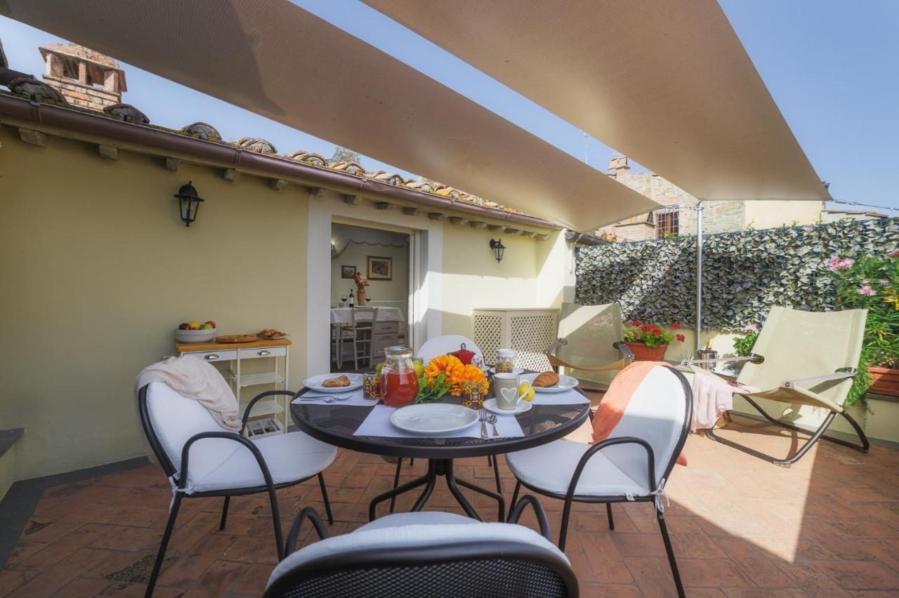 شقة Terrazza Silena, Centro Storico Con Vista Cortona! المظهر الخارجي الصورة