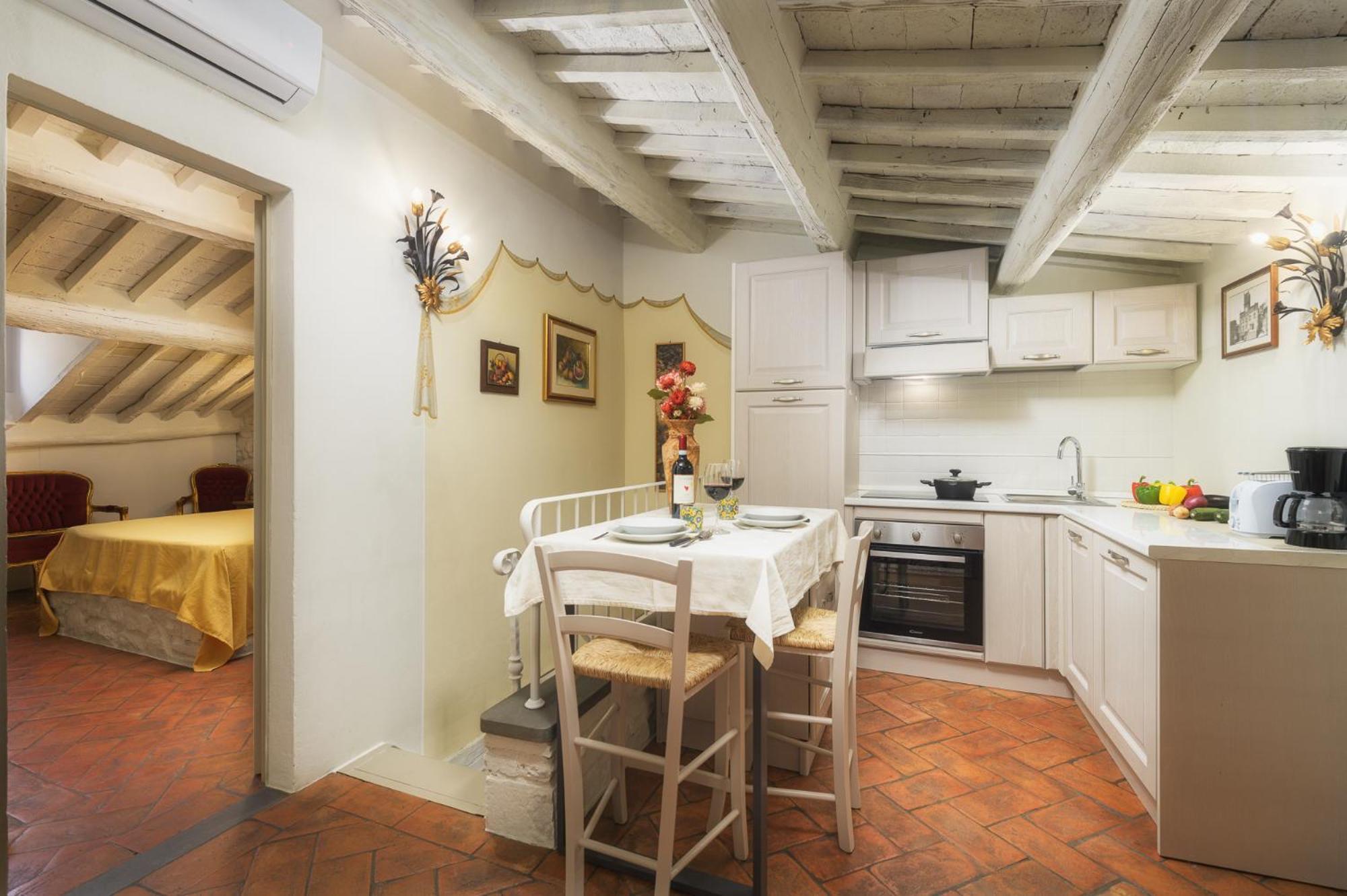 شقة Terrazza Silena, Centro Storico Con Vista Cortona! المظهر الخارجي الصورة